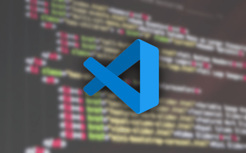VSCode 로고 와 코딩 화면