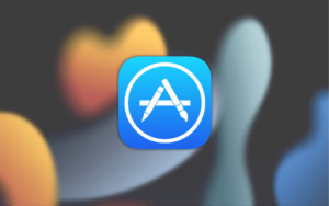 iPhone 배경 화면 과 Appstore 아이콘