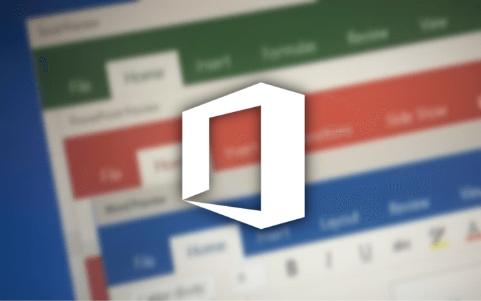 오피스 배경 과 로고