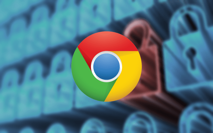 크롬 로고 와 보안 이미지