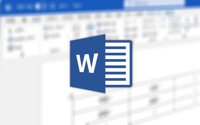 워드 에디터 화면 과 워드로고