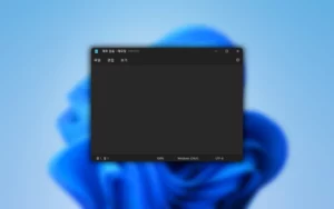 Windows 바탕 화면 과 새로운 메모장