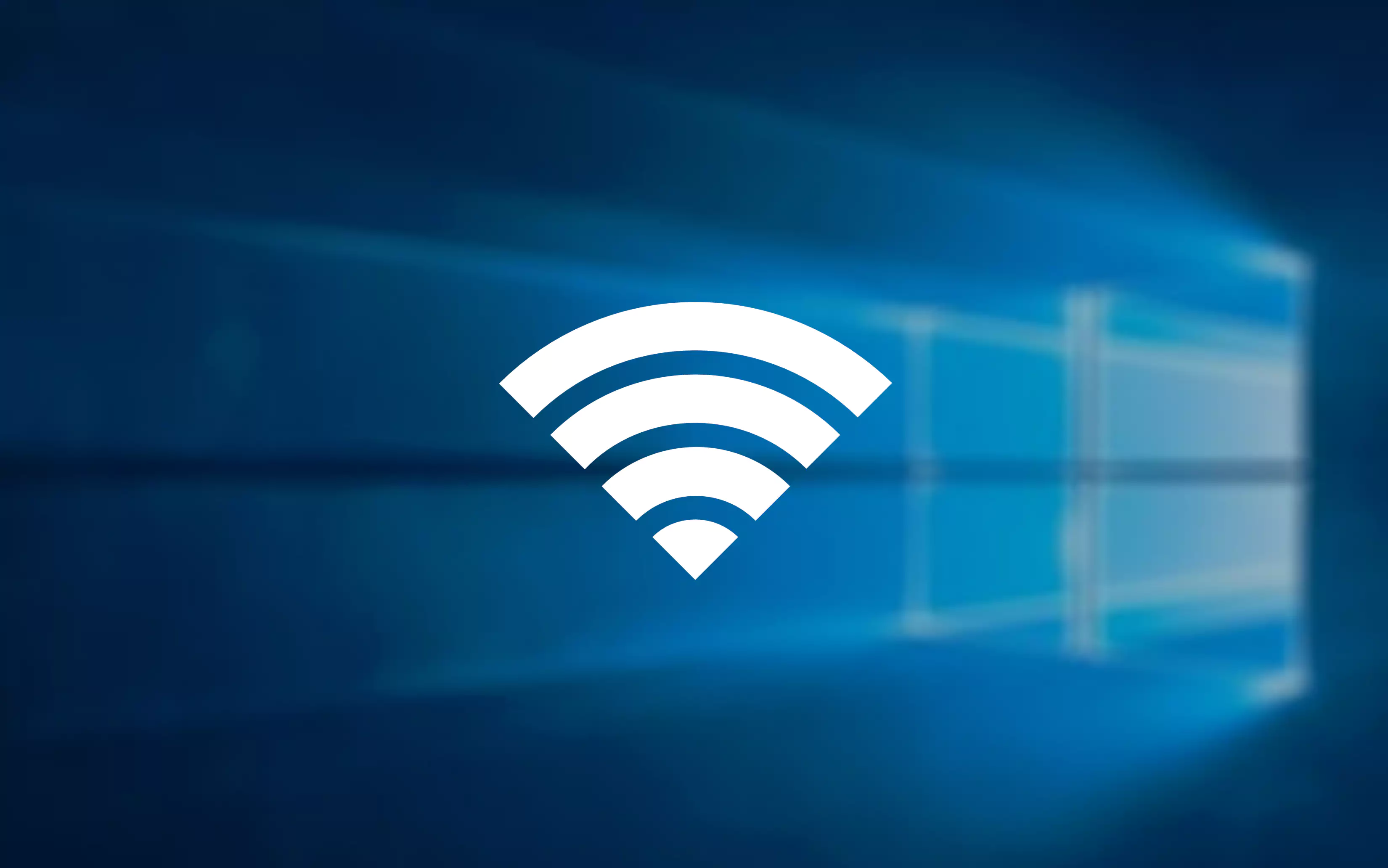 Windows 바탕화면과 와이파이 아이콘