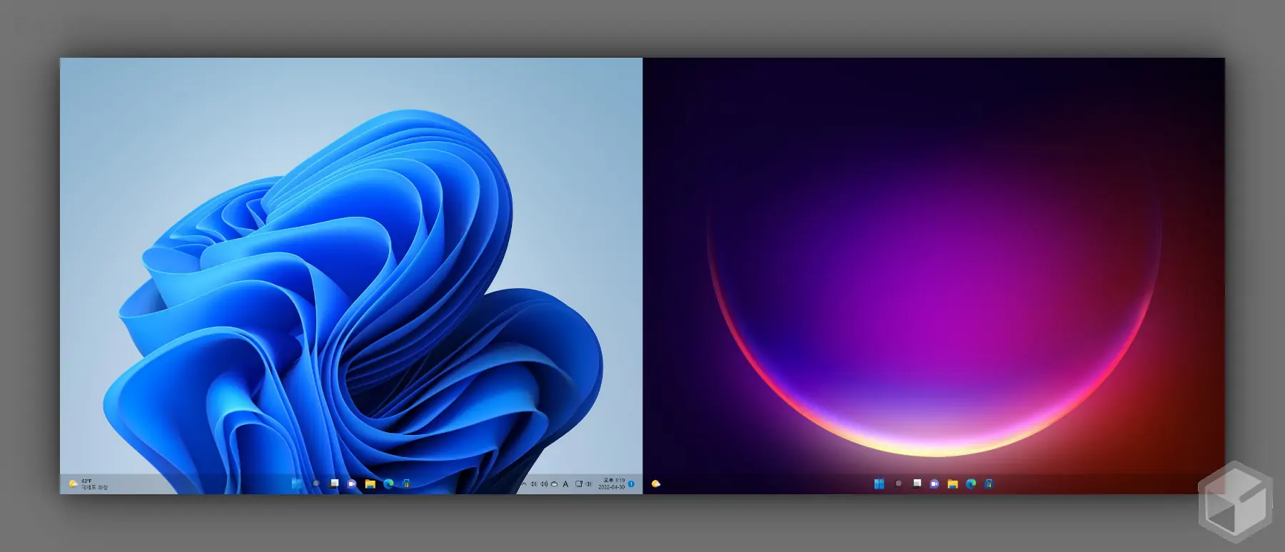 각_모니터에_서로_다른_배경화면_지정_완료