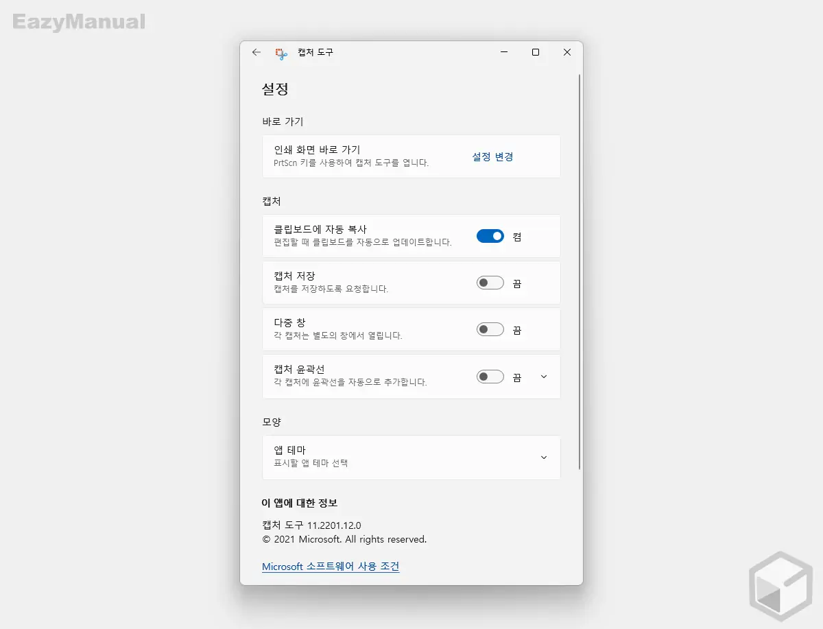 캡처_도구_설정_패널