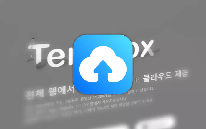 테라박스 로고 와 테라박스 홈페이지