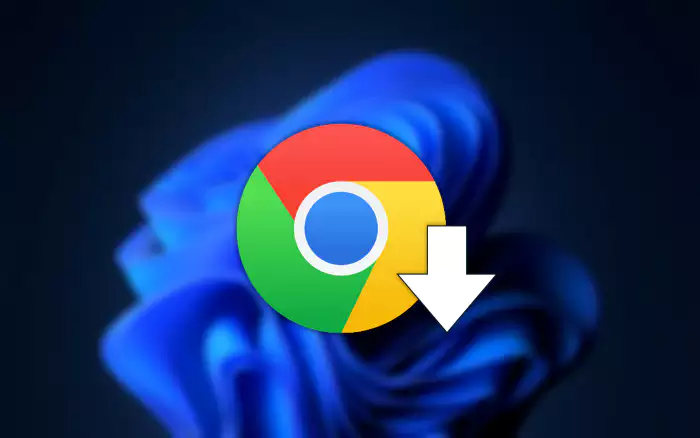 Windows 바탕화면 과 크롬 브라우저 로고