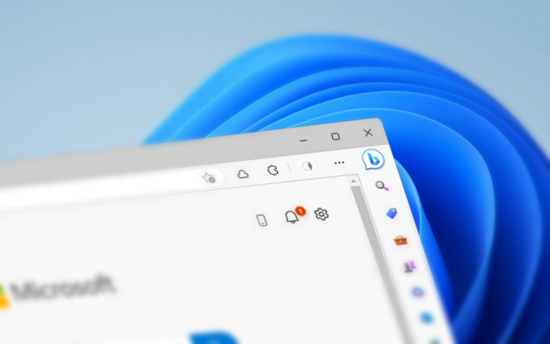 지 브라우저 Bing AI 채팅 검색 아이콘 제거하는 방법