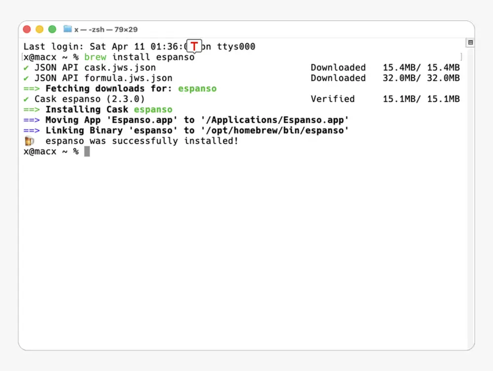 brew로-espanso설치