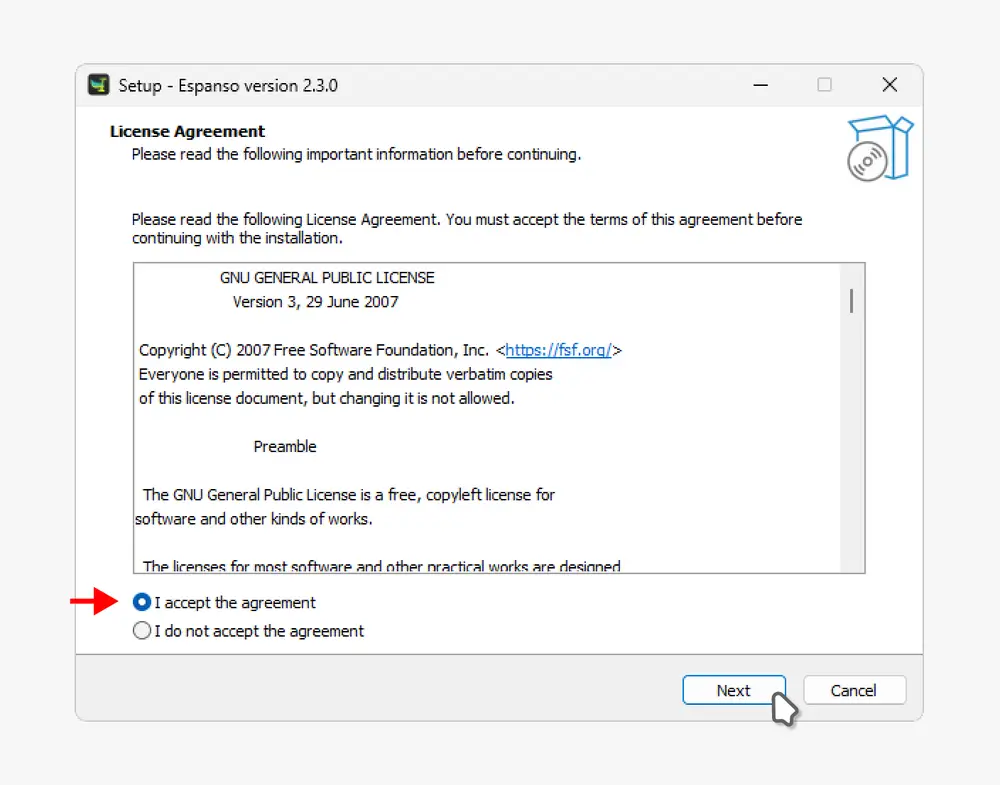 설치-마법사-시작-후-약관-동의-과정-진행