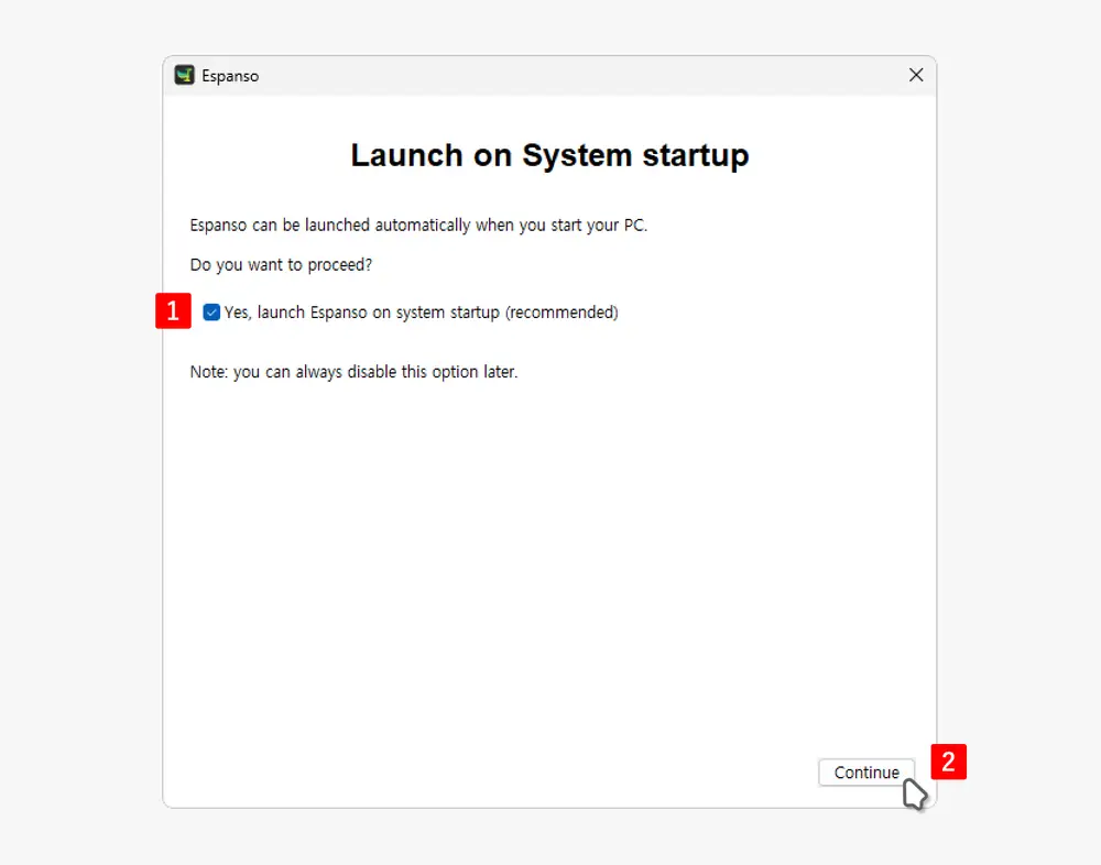 Launch-on-System-startup-등록