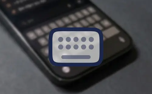 아이폰 키보드 배경화면과 키보드 아이콘