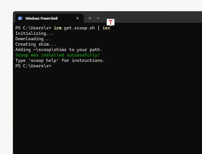 scoop-설치-명령-실행