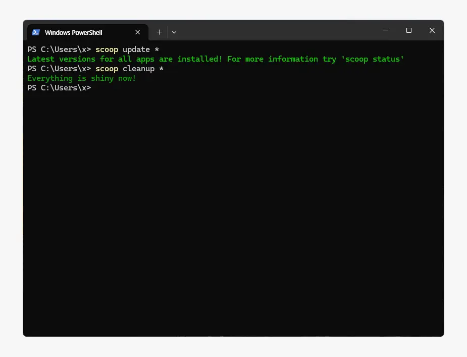 update-와-cleanup-명령